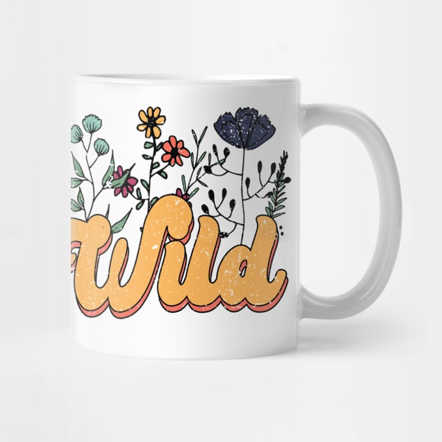 Stay Wild Retro Hippie 80s Design by Dojaja